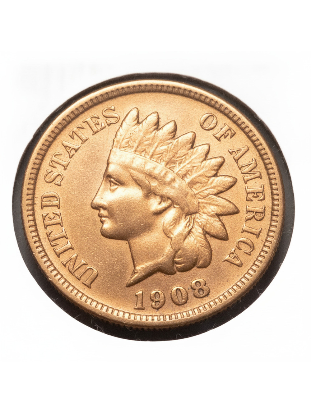 1908 Indian Head Penny Full Liberty Diamond #202